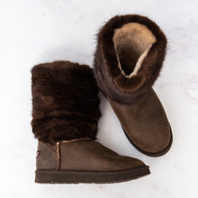  Mou Brown Fur Boots