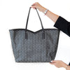 Moynat Paris M Monogram  Black And White Canvas Shoulder Bag GM