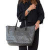 Moynat Paris M Monogram  Black And White Canvas Shoulder Bag GM