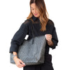 Moynat Paris M Monogram  Black And White Canvas Shoulder Bag GM