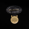 Mulberry Bayswater Black Moc Croc Embossed Leather Bag