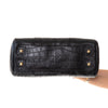 Mulberry Bayswater Black Moc Croc Embossed Leather Bag