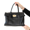 Mulberry Bayswater Black Small Grain Leather Bag