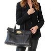 Mulberry Bayswater Black Small Grain Leather Bag