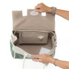 Mulberry Bayswater Buckle Woven Leather Jungle Green And Cream Bag