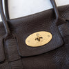 Mulberry Bayswater Chocolate Brown Soft Grain Leather Bag
