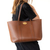 Mulberry Bayswater Oak Small Classic Grain Leather Tote Bag