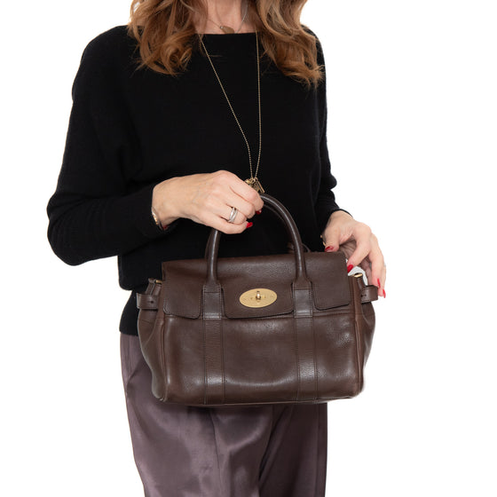 Mulberry Bayswater Brown Leather Small Bag