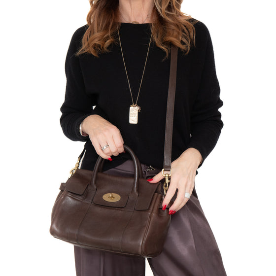 Mulberry Bayswater Brown Leather Small Bag