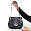 Mulberry Black Patent Leather Shoulder  Bag