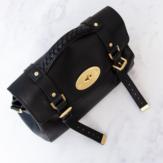 Mulberry Alexa Black Leather Bag