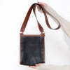 Mulberry Small Antony Black And Cognac Leather Crossbody Bag