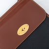 Mulberry Small Antony Black And Cognac Leather Crossbody Bag