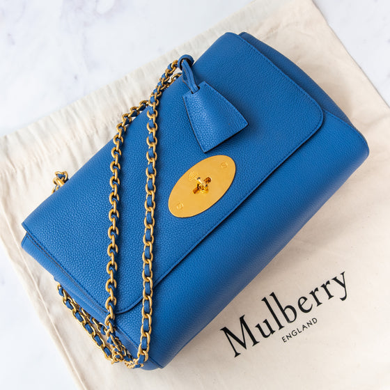 Mulberry Porcelain Blue Medium Lily Leather Bag
