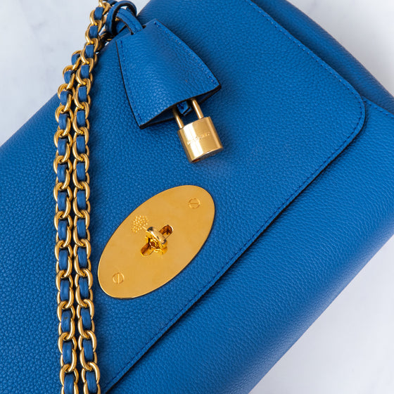Mulberry Porcelain Blue Medium Lily Leather Bag