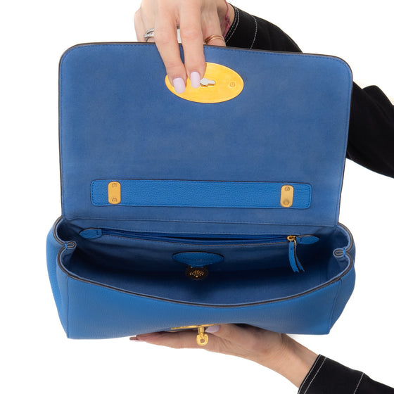 Mulberry Porcelain Blue Medium Lily Leather Bag