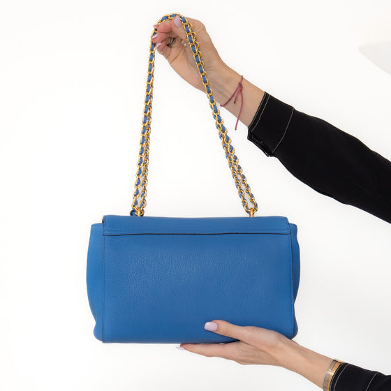 Mulberry Porcelain Blue Medium Lily Leather Bag
