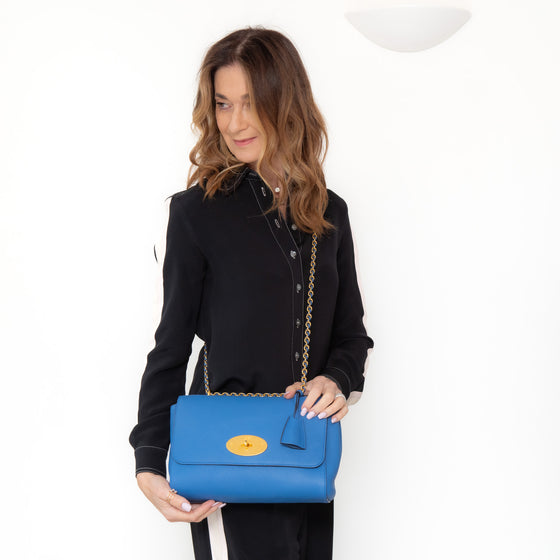 Mulberry Porcelain Blue Medium Lily Leather Bag
