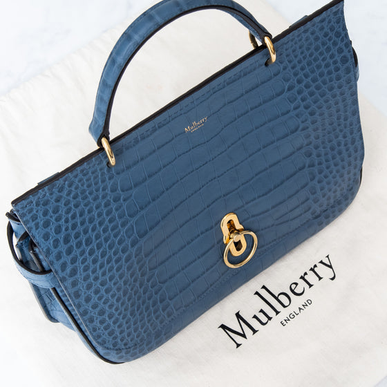 Mulberry Large Amberley Top Handle Leather Bag