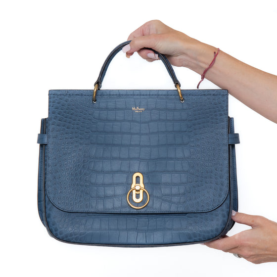 Mulberry Large Amberley Top Handle Leather Bag