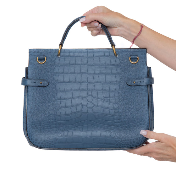 Mulberry Large Amberley Top Handle Leather Bag