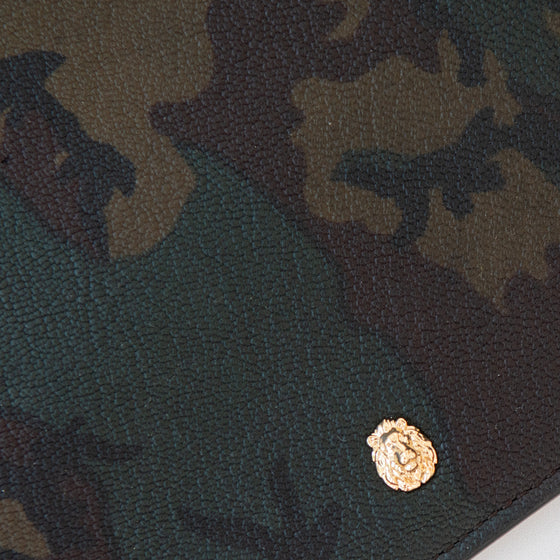The Mulberry x Cara Delevingne Camo Print Leather Clutch Bag