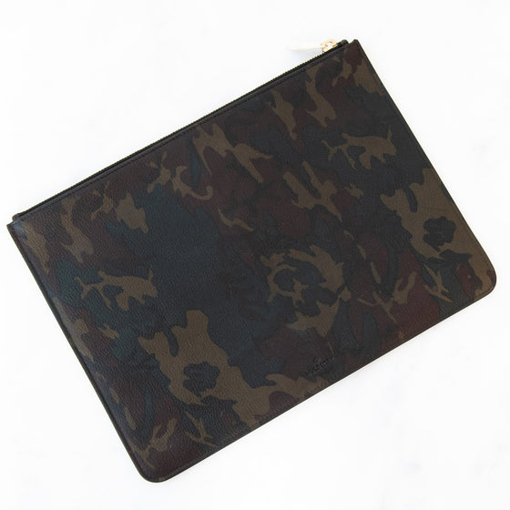 The Mulberry x Cara Delevingne Camo Print Leather Clutch Bag