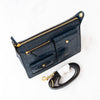 Mulberry Cherwell Teal Blue Embossed Patent Leather Bag