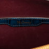Mulberry Cherwell Teal Blue Embossed Patent Leather Bag
