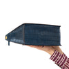 Mulberry Cherwell Teal Blue Embossed Patent Leather Bag