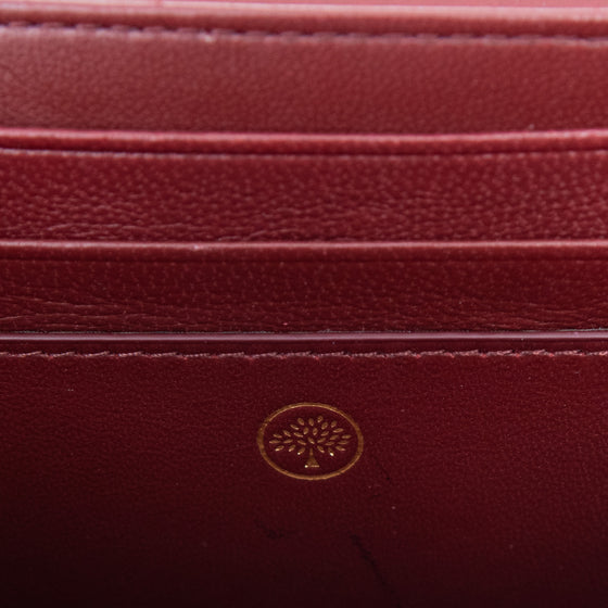 Mulberry Medium Continental French Purse Small Classic Grain Lilac Leather