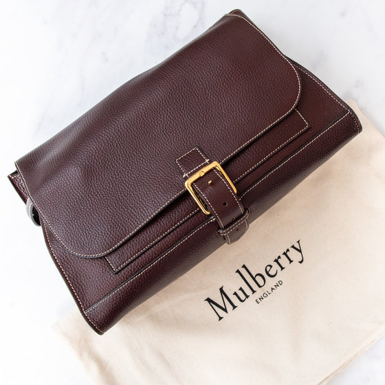 Mulberry Oxblood Chiltern Satchel Bag