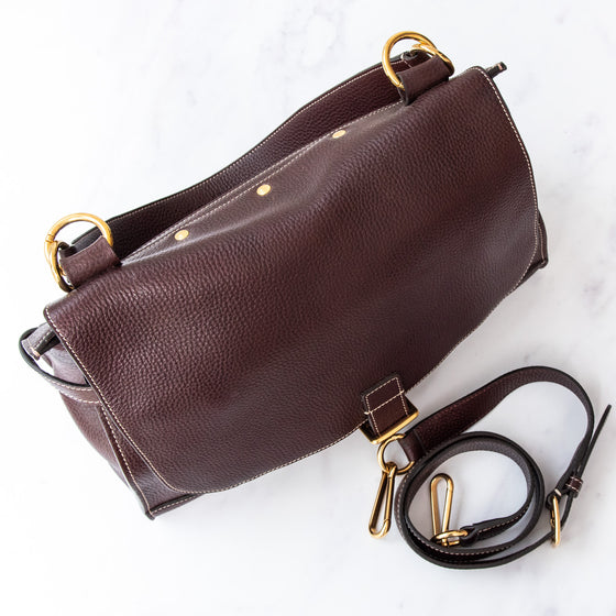 Mulberry Oxblood Chiltern Satchel Bag