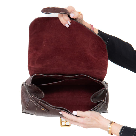Mulberry Oxblood Chiltern Satchel Bag