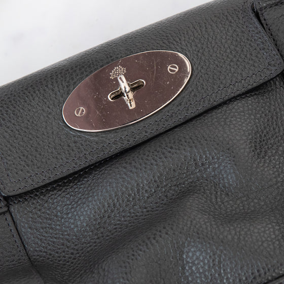 Mulberry Bayswater East West Seal Grey Leather Bag