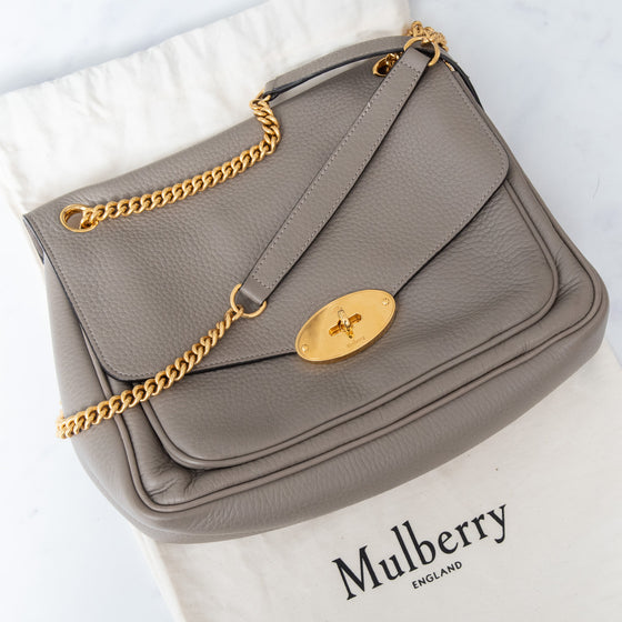 Mulberry Darley Grey Leather Shoulder  Bag