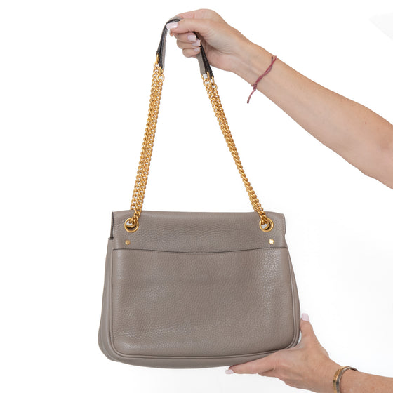 Mulberry Darley Grey Leather Shoulder  Bag