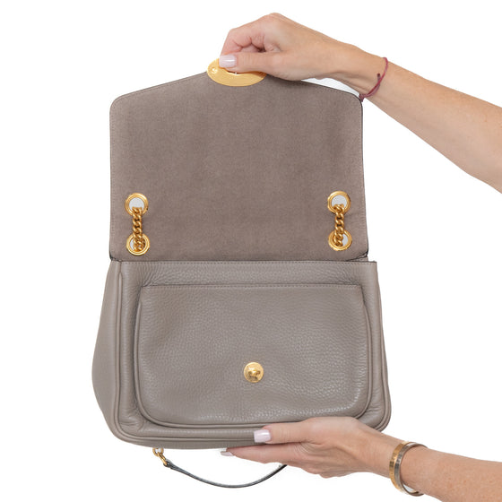 Mulberry Darley Grey Leather Shoulder  Bag