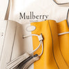 Mulberry Millie Deep Amber Black Chalk Grain Leather Tote Bag