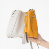 Mulberry Millie Deep Amber Black Chalk Grain Leather Tote Bag