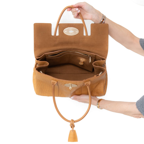 Mulberry Gold Mock Croc Bayswater Heritage Tote Bag