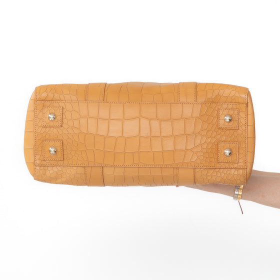 Mulberry Gold Mock Croc Bayswater Heritage Tote Bag