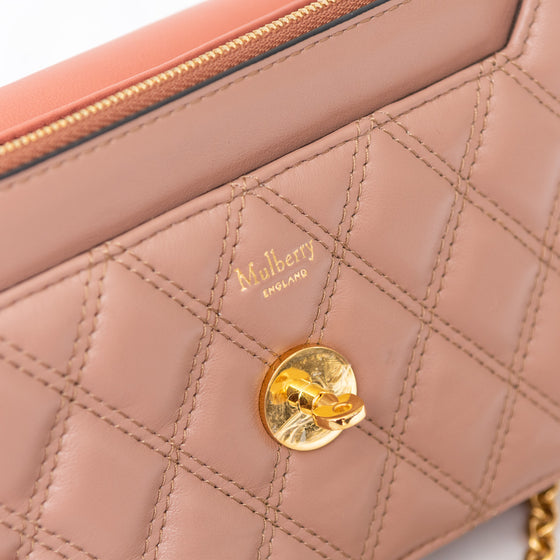 Mulberry Darley  Blush Leather Crossbody Bag