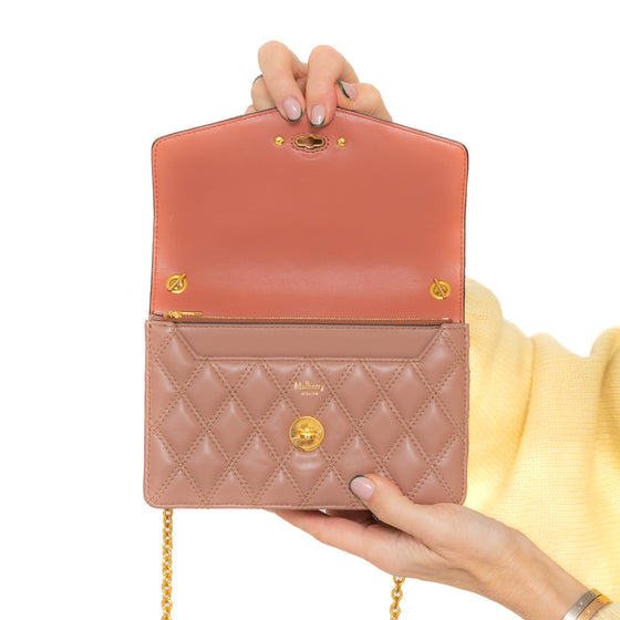 Mulberry Darley  Blush Leather Crossbody Bag