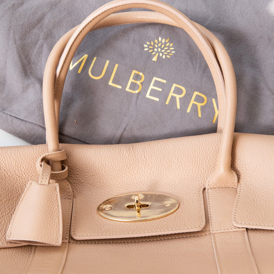Mulberry Beige Leather Bayswater Bag