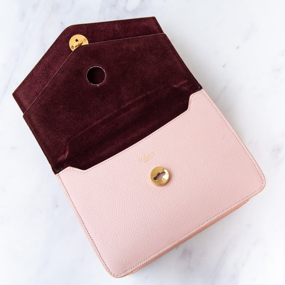 Mulberry Harlow Small Classic Grain Pink Leather Bag