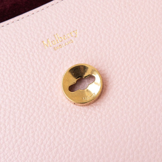Mulberry Harlow Small Classic Grain Pink Leather Bag