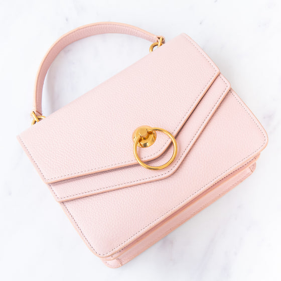 Mulberry Harlow Small Classic Grain Pink Leather Bag