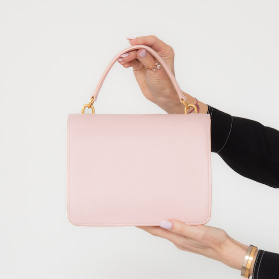 Mulberry Harlow Small Classic Grain Pink Leather Bag