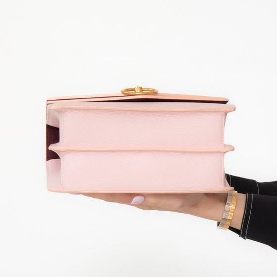 Mulberry Harlow Small Classic Grain Pink Leather Bag
